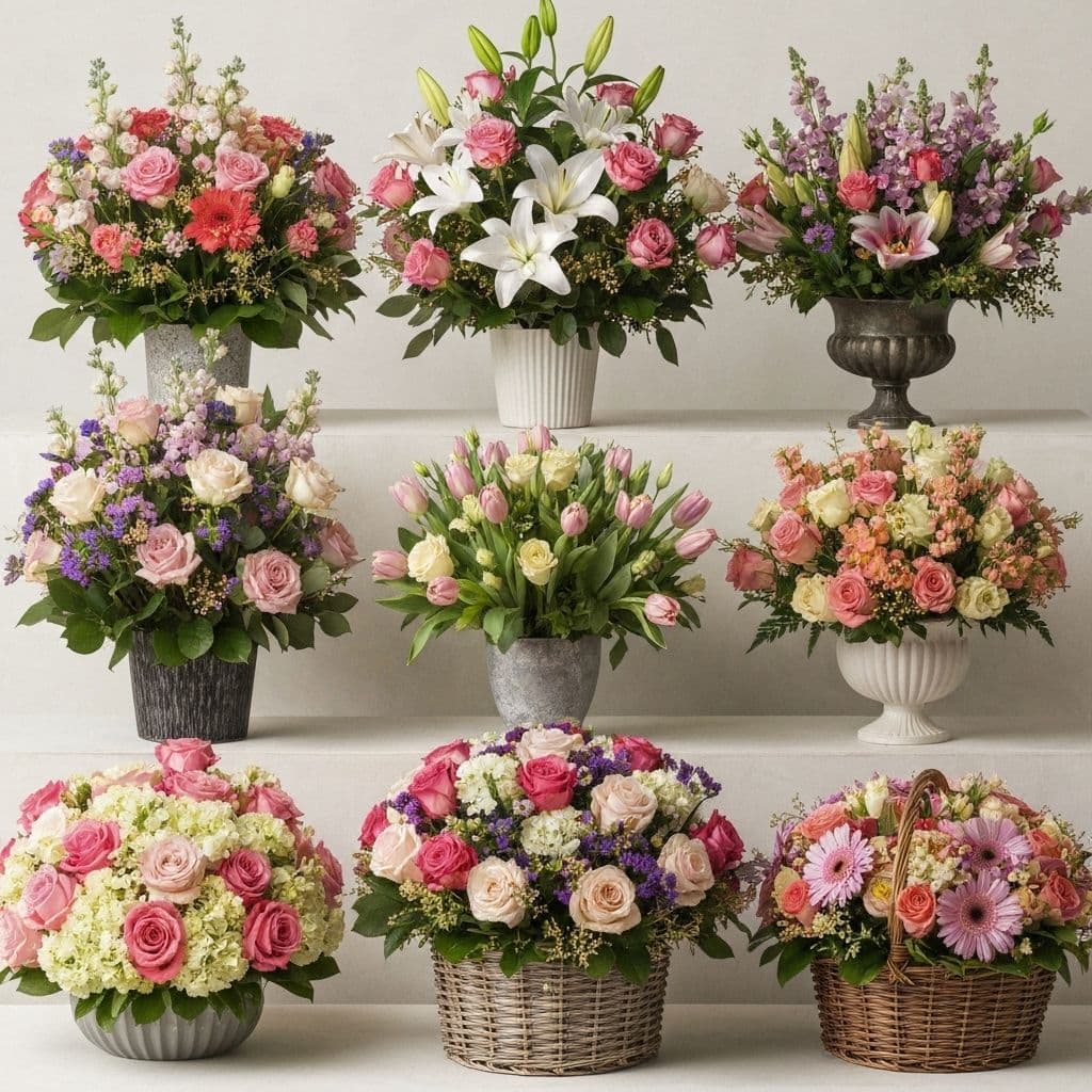 Fresh flower bouquets and custom floral arrangements available at Wisconsin Landscaping Garden Center