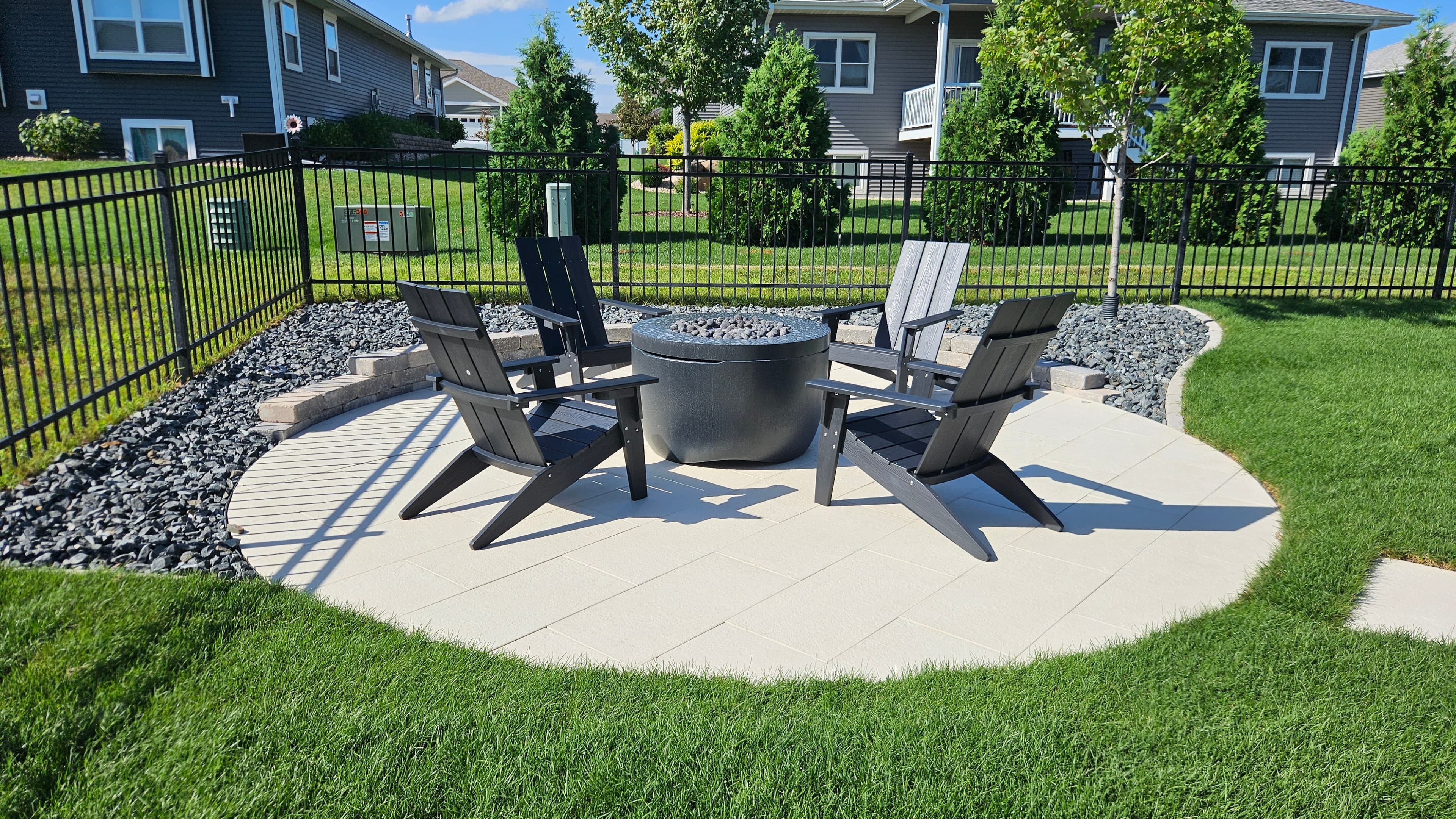 Flagstone Pathway & Fire Pit in Baraboo, WI