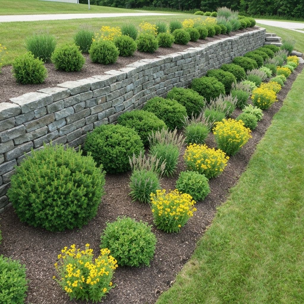 Commercial grading and retaining wall construction in Central Wisconsin