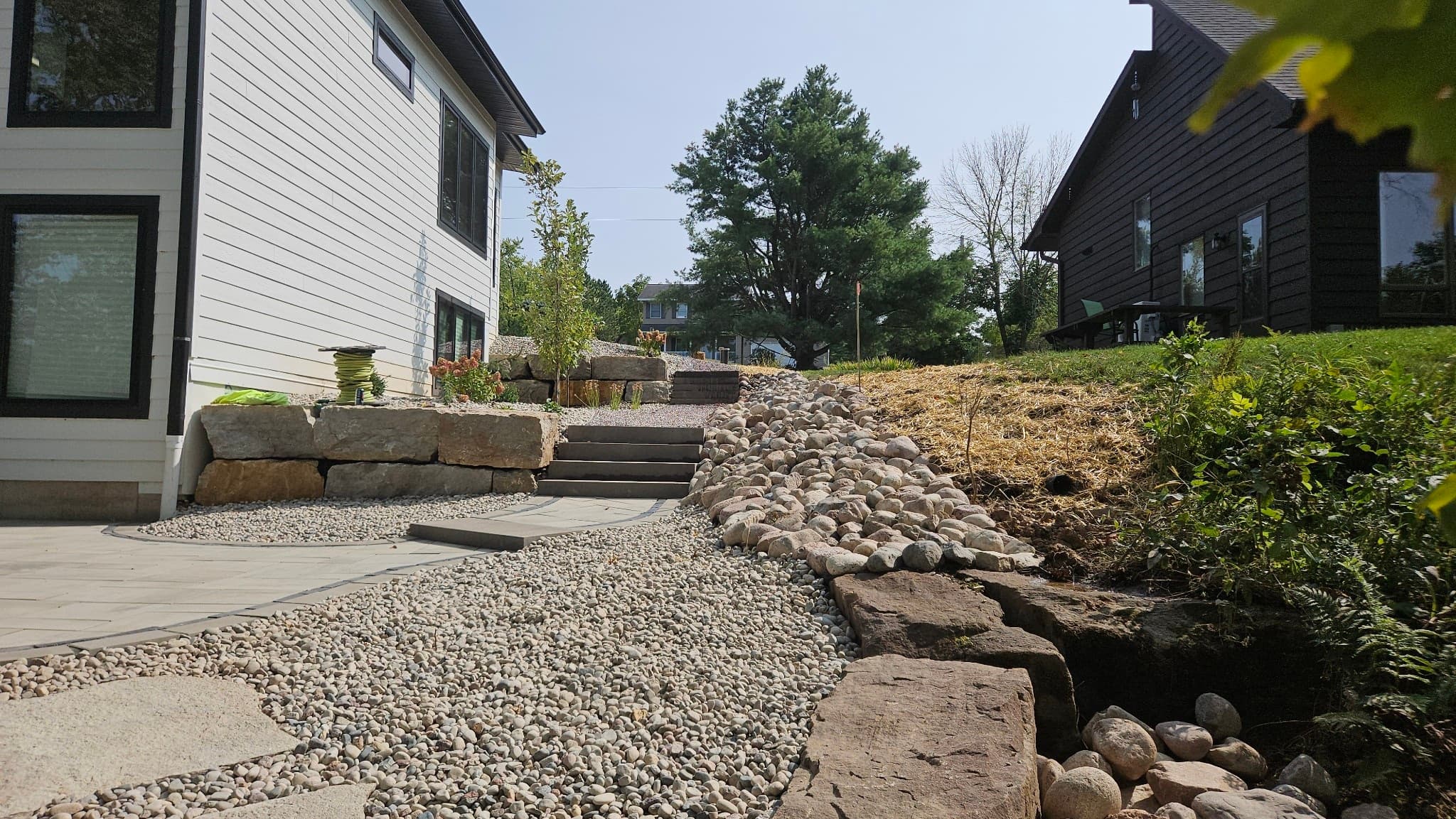 Rock Wall Steps in La Valle, WI