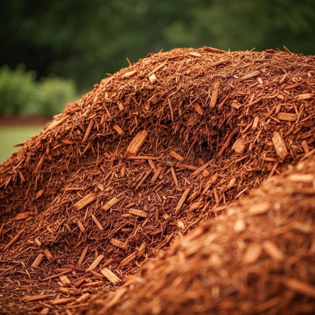 Cedar mulch for professional landscaping