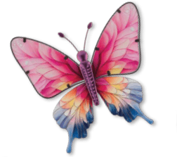 Spectra Butterfly Wall Decor 12"
