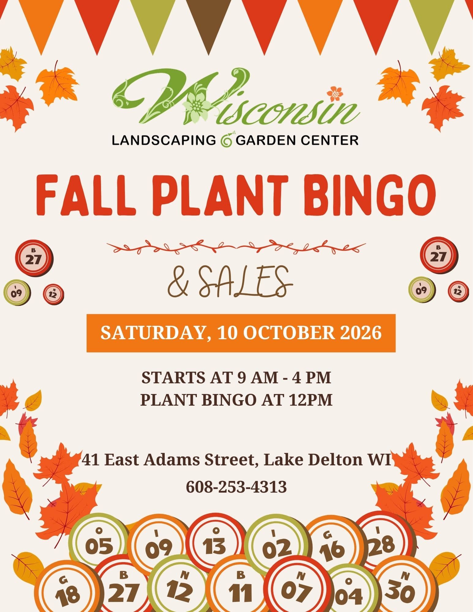 Fall Plant Bingo