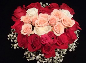 Fresh floral arrangements, Valentines Day