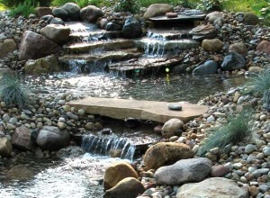 water fall, water feature