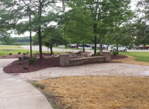 Patio, Planting, waterfall, pavers, stone