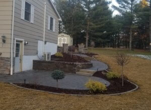 Paver patio, steps and retaining walls