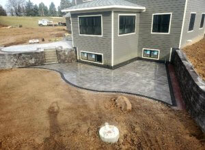 Patio pavers, retaining walls